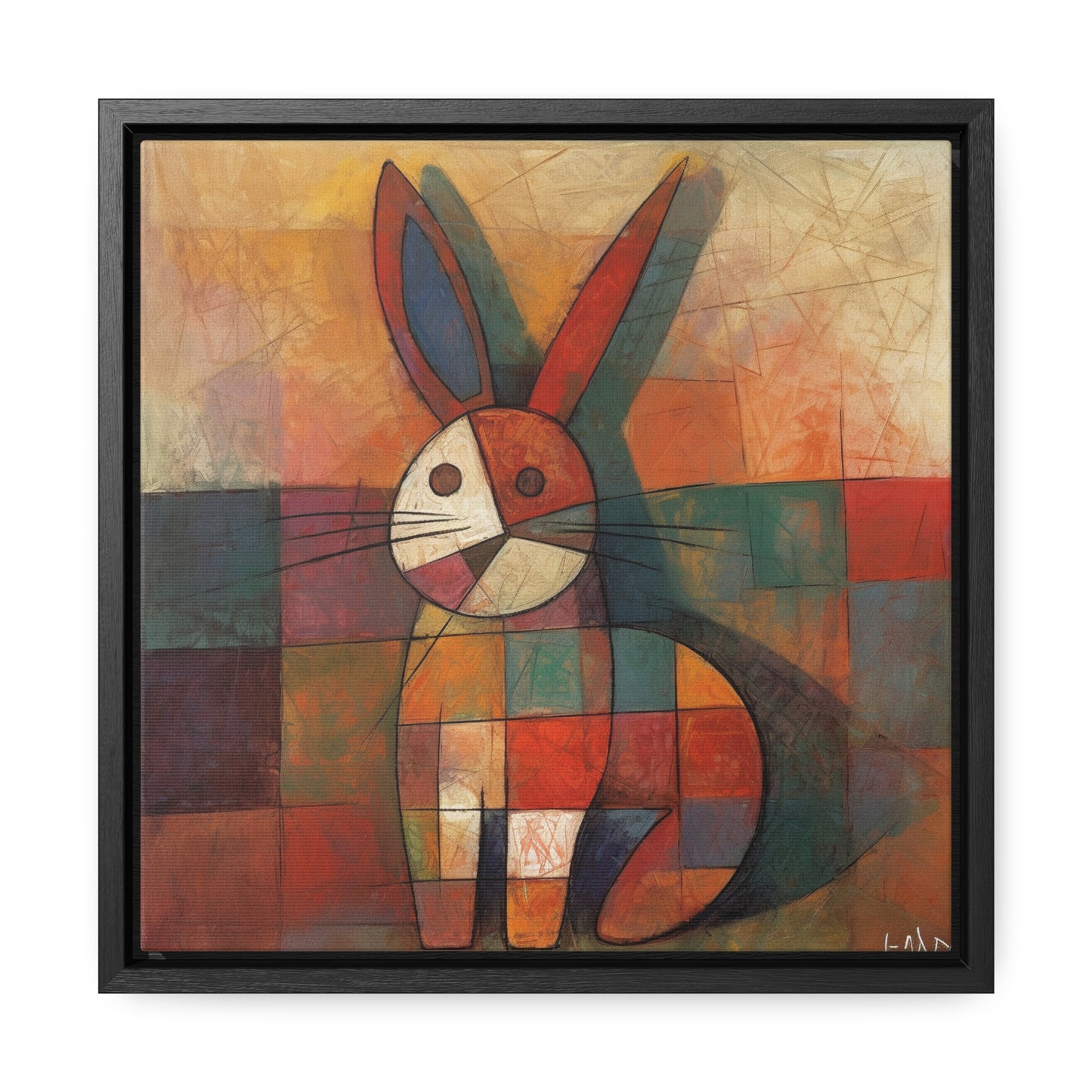 Rabbit 25, Gallery Canvas Wraps, Square Frame