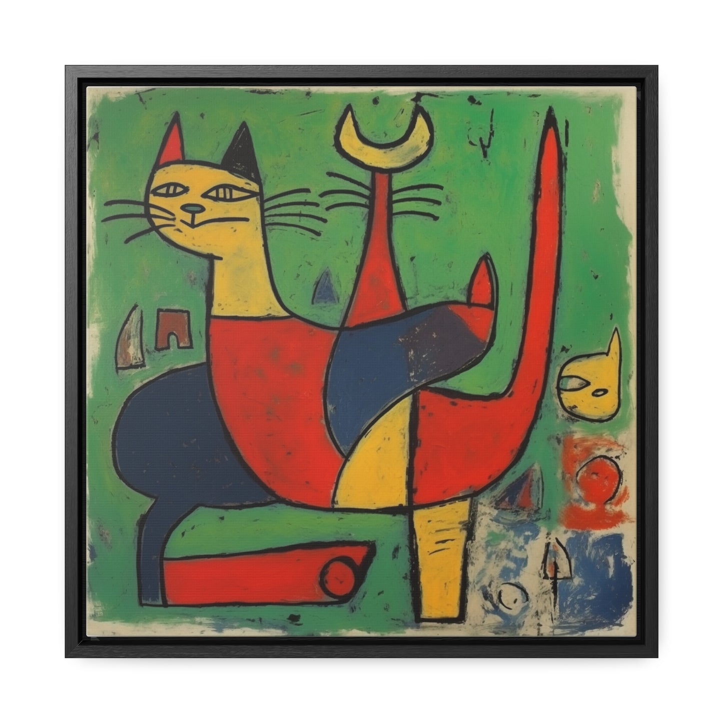 Cat 136, Gallery Canvas Wraps, Square Frame