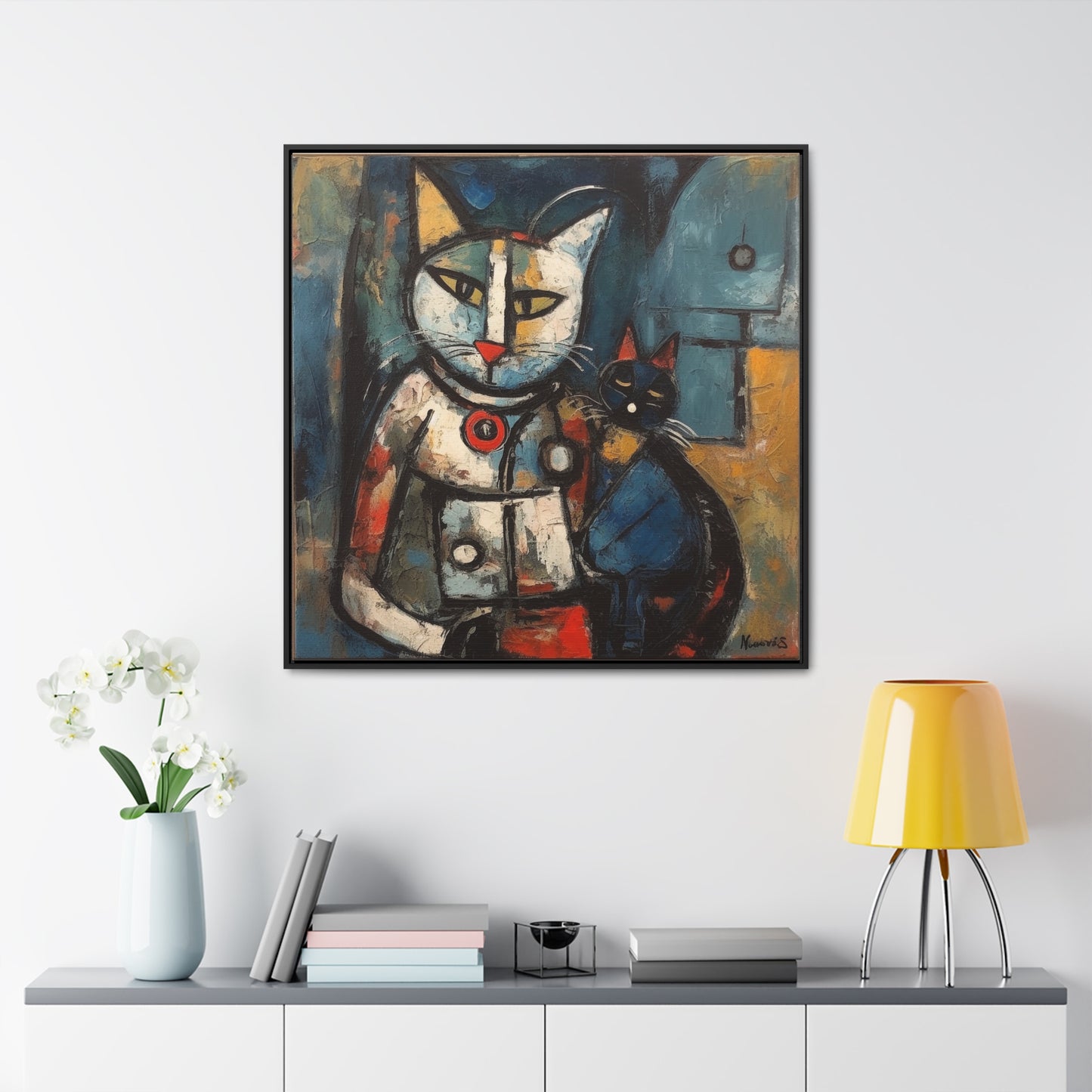 Cat 80, Gallery Canvas Wraps, Square Frame