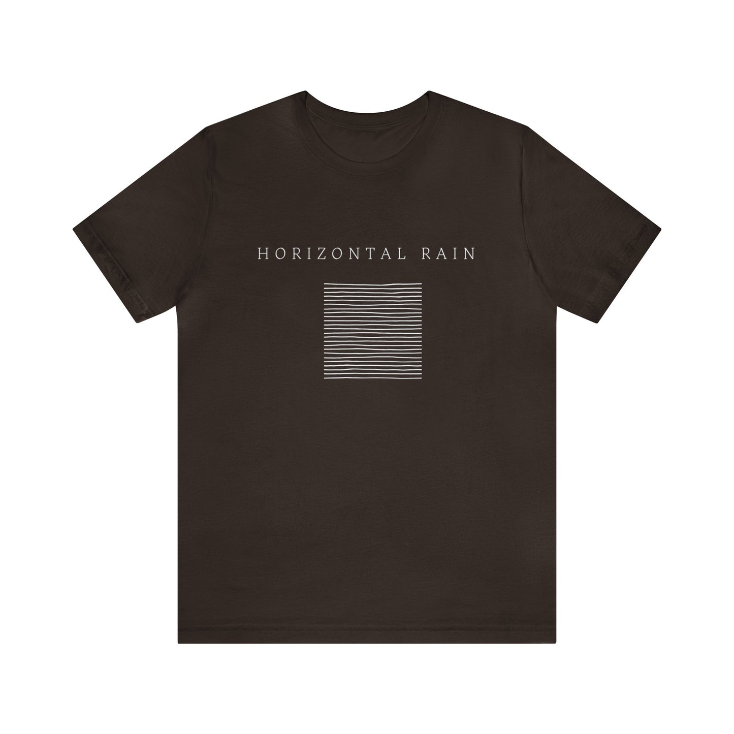 Horizontal Rain, Unisex Jersey Short Sleeve Tee