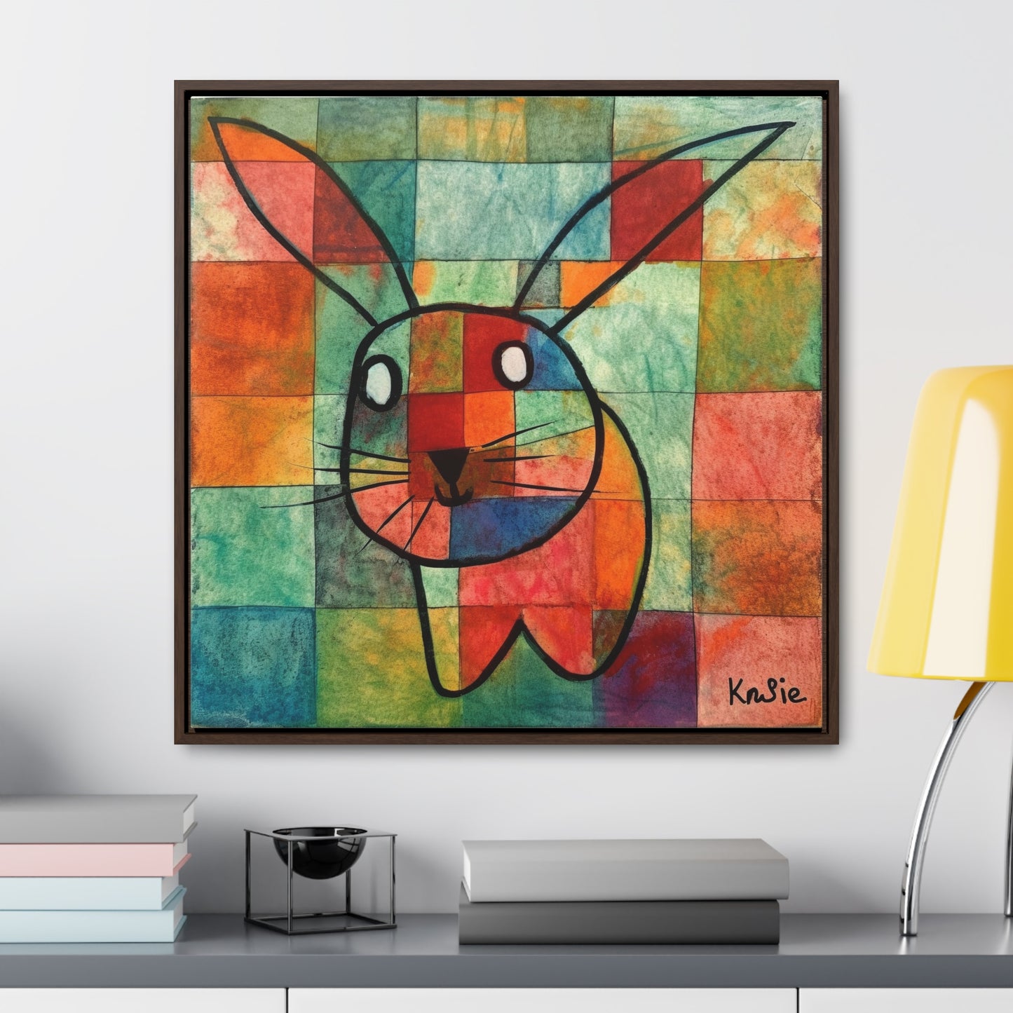 Rabbit 16, Gallery Canvas Wraps, Square Frame