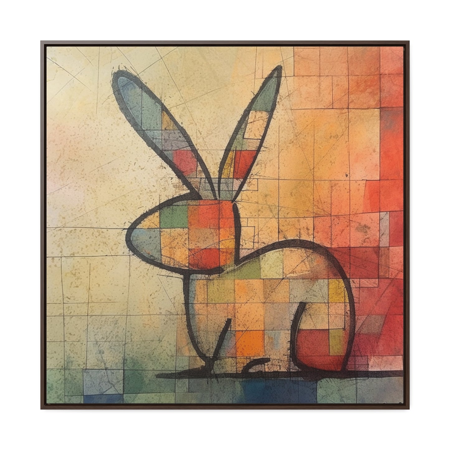 Rabbit 26, Gallery Canvas Wraps, Square Frame