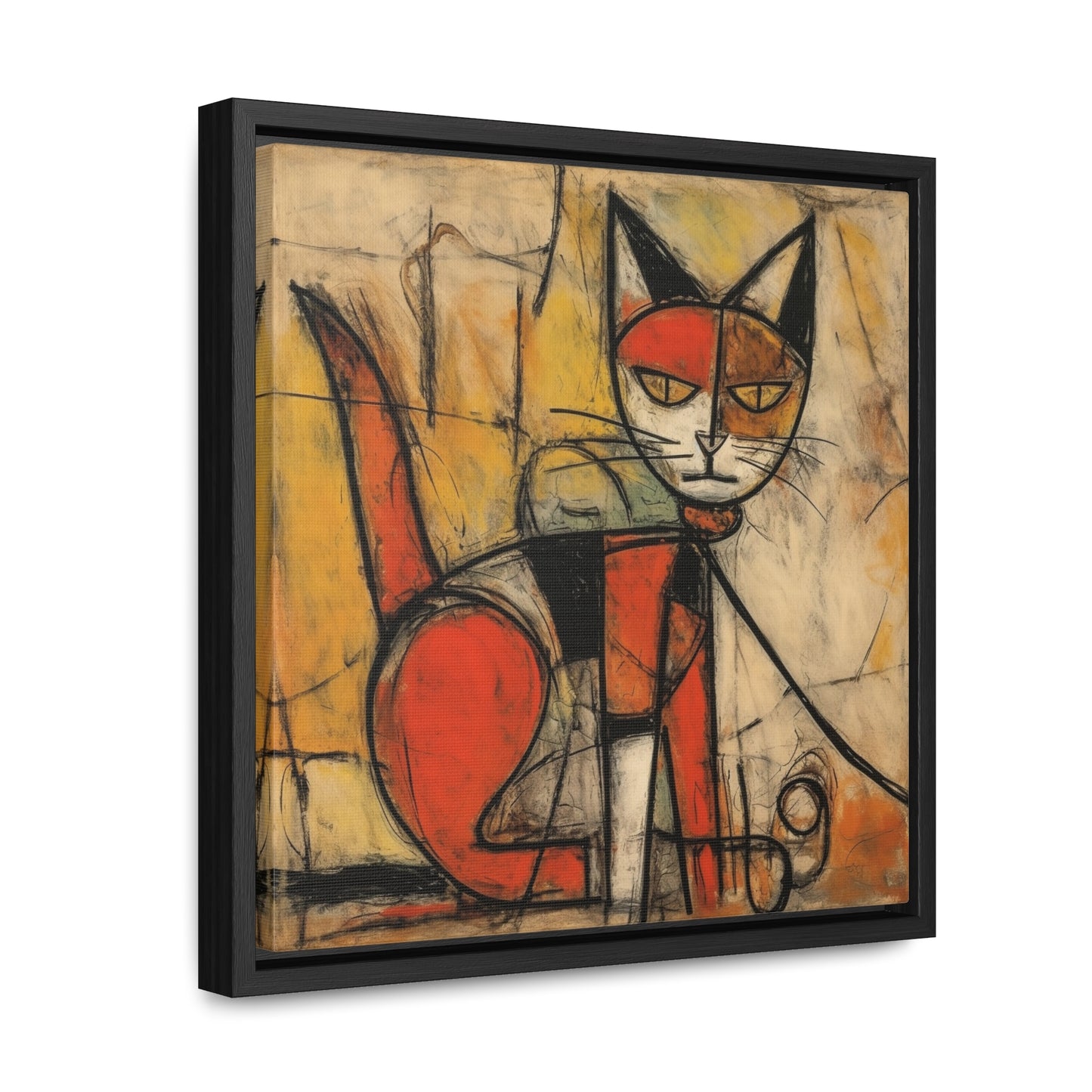 Cat 55, Gallery Canvas Wraps, Square Frame