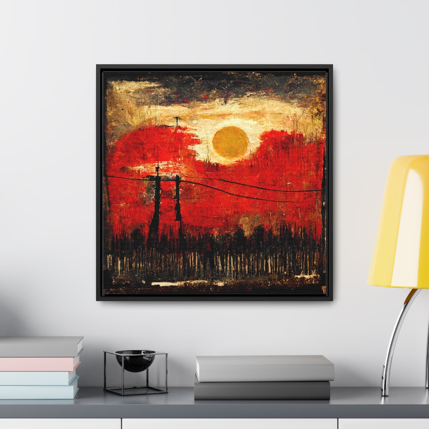 Land of the Sun 20, Valentinii, Gallery Canvas Wraps, Square Frame