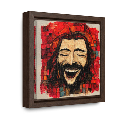 Jesus smiling 5, Valentinii, Gallery Canvas Wraps, Square Frame