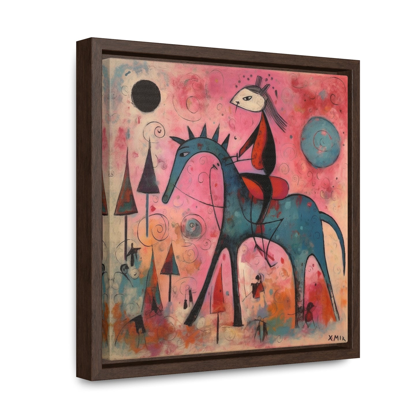 The Dreams of the Child 36, Gallery Canvas Wraps, Square Frame