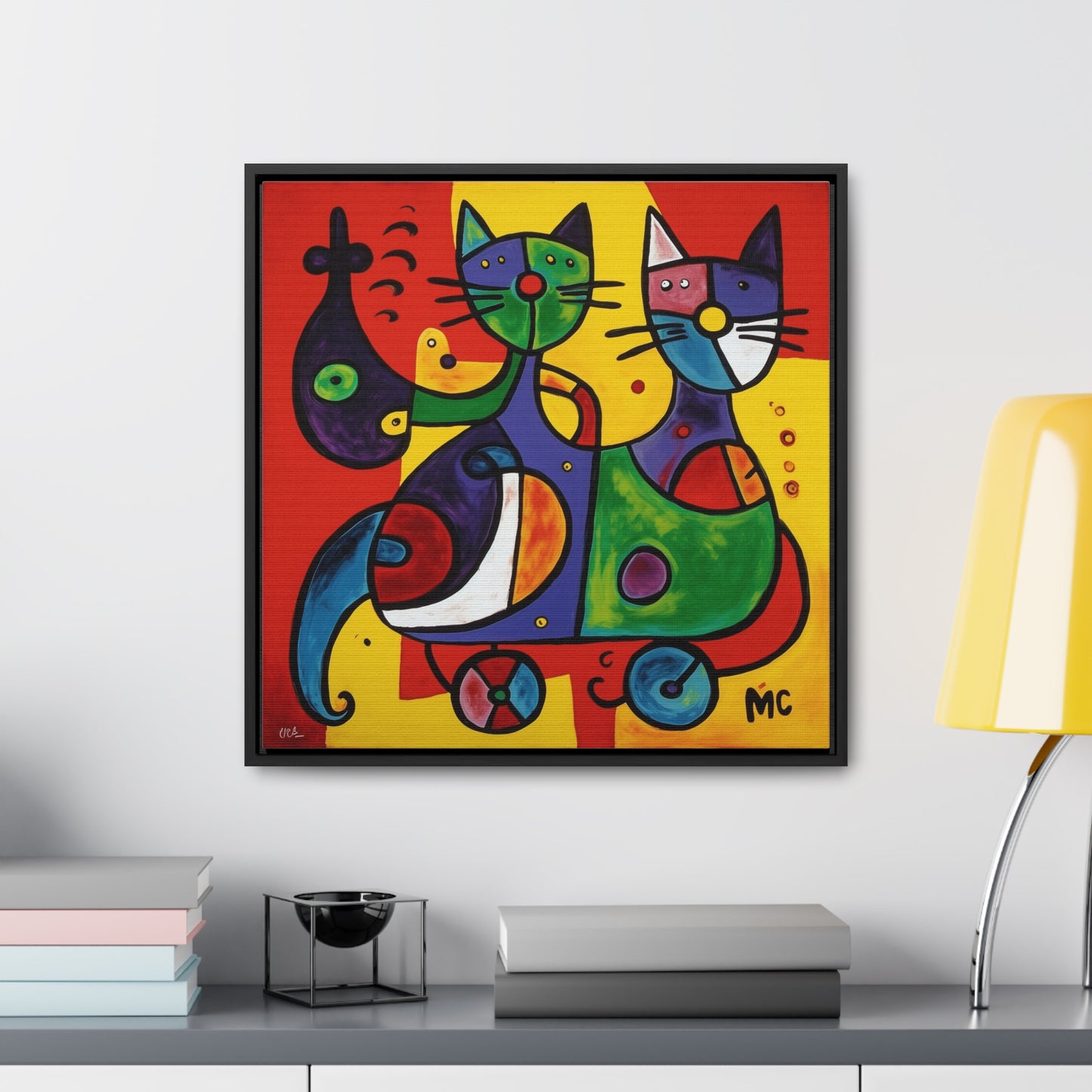 Cat 151, Gallery Canvas Wraps, Square Frame