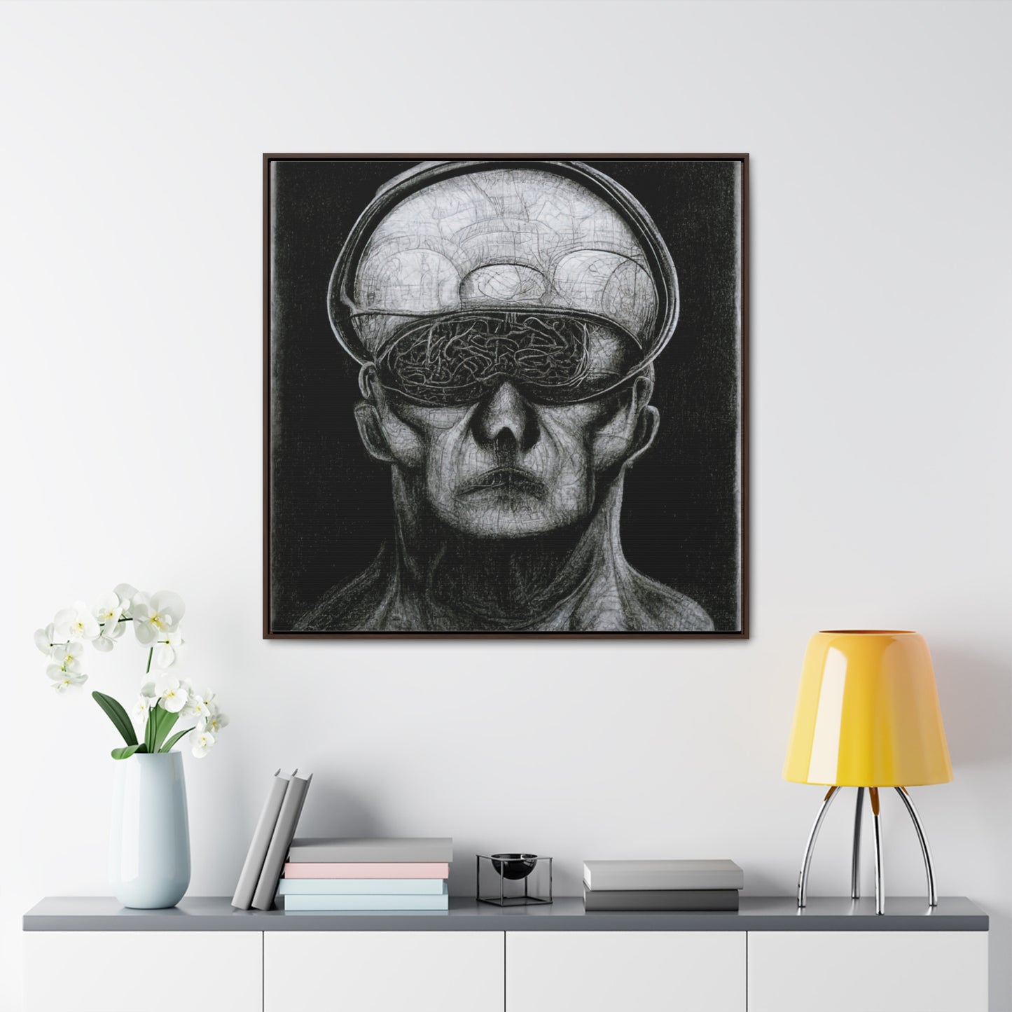 Brain 30, Valentinii, Gallery Canvas Wraps, Square Frame