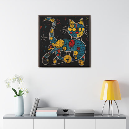 Cat 137, Gallery Canvas Wraps, Square Frame