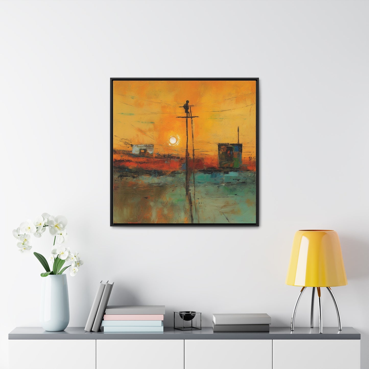 Land of the Sun 81, Valentinii, Gallery Canvas Wraps, Square Frame