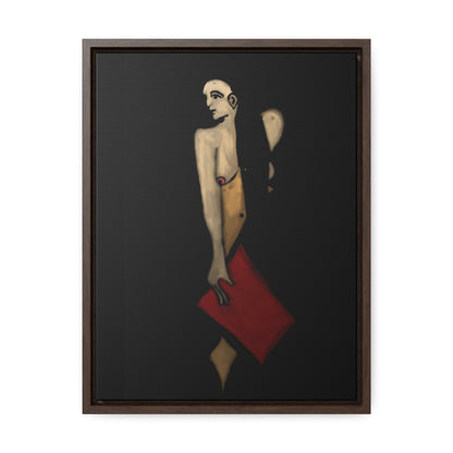 The Shadow Woman, Original Eduard Pavel, Gallery Canvas Wraps, Vertical Frame