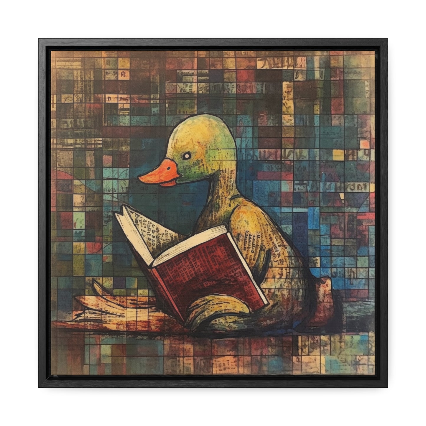 Duck 4, Gallery Canvas Wraps, Square Frame