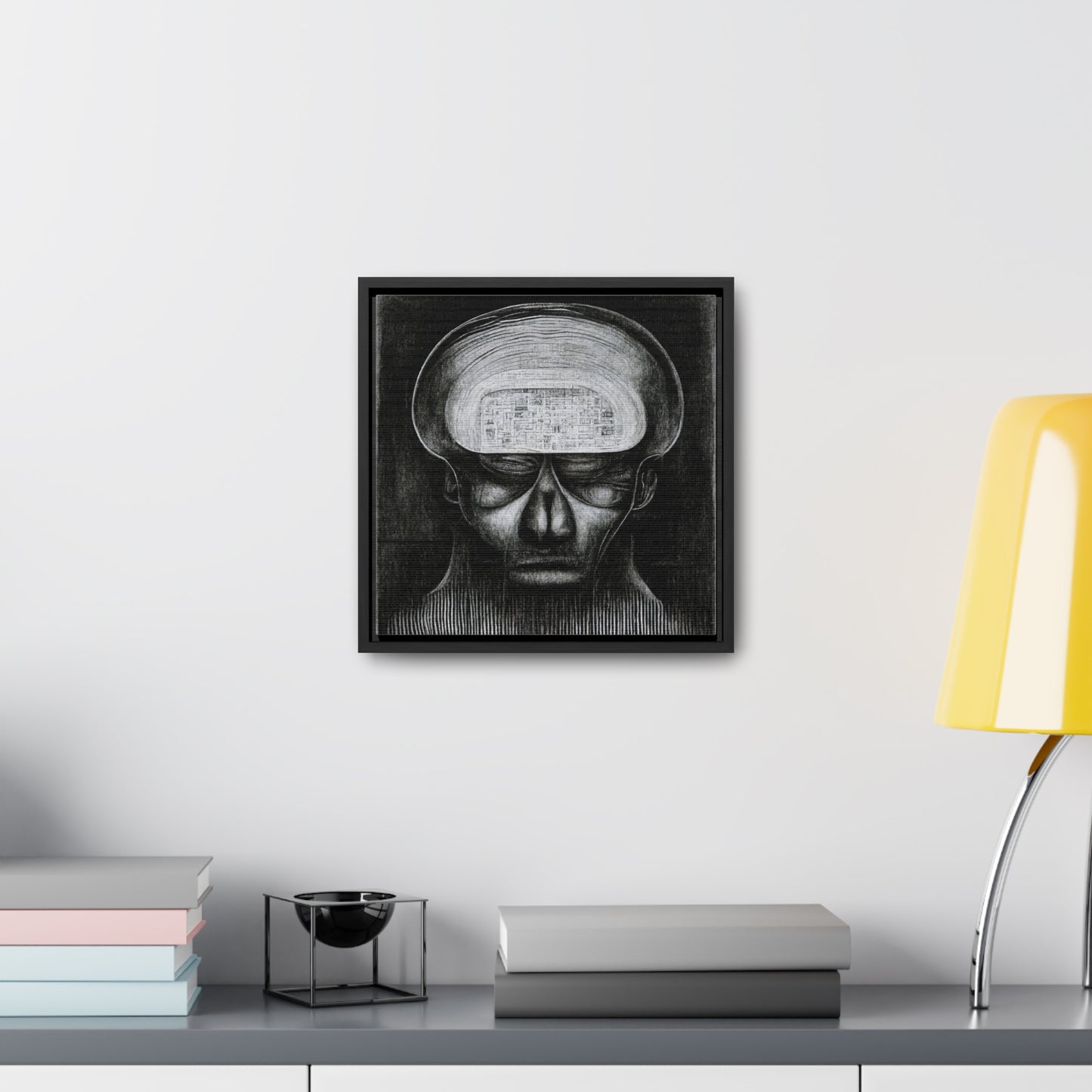 Brain 51, Valentinii, Gallery Canvas Wraps, Square Frame