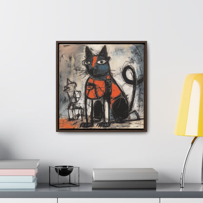 Cat 32, Gallery Canvas Wraps, Square Frame