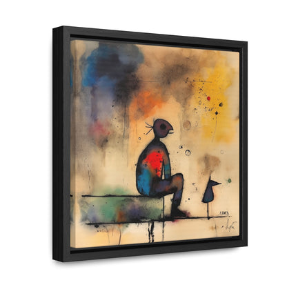 Sad Man 2, Valentinii, Gallery Canvas Wraps, Square Frame