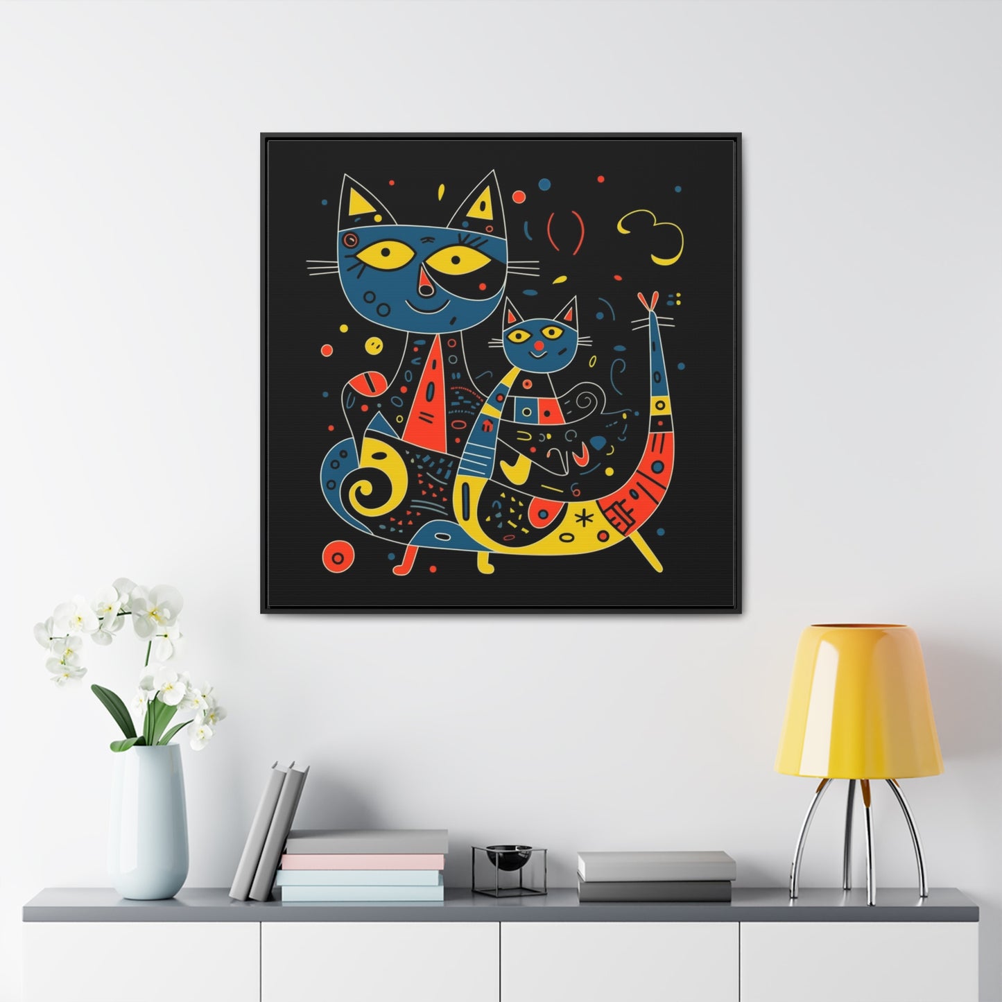 Cat 138, Gallery Canvas Wraps, Square Frame