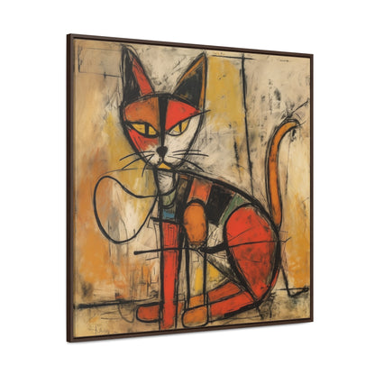 Cat 90, Gallery Canvas Wraps, Square Frame