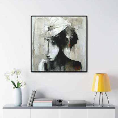 Forgotten face 2, Valentinii, Gallery Canvas Wraps, Square Frame