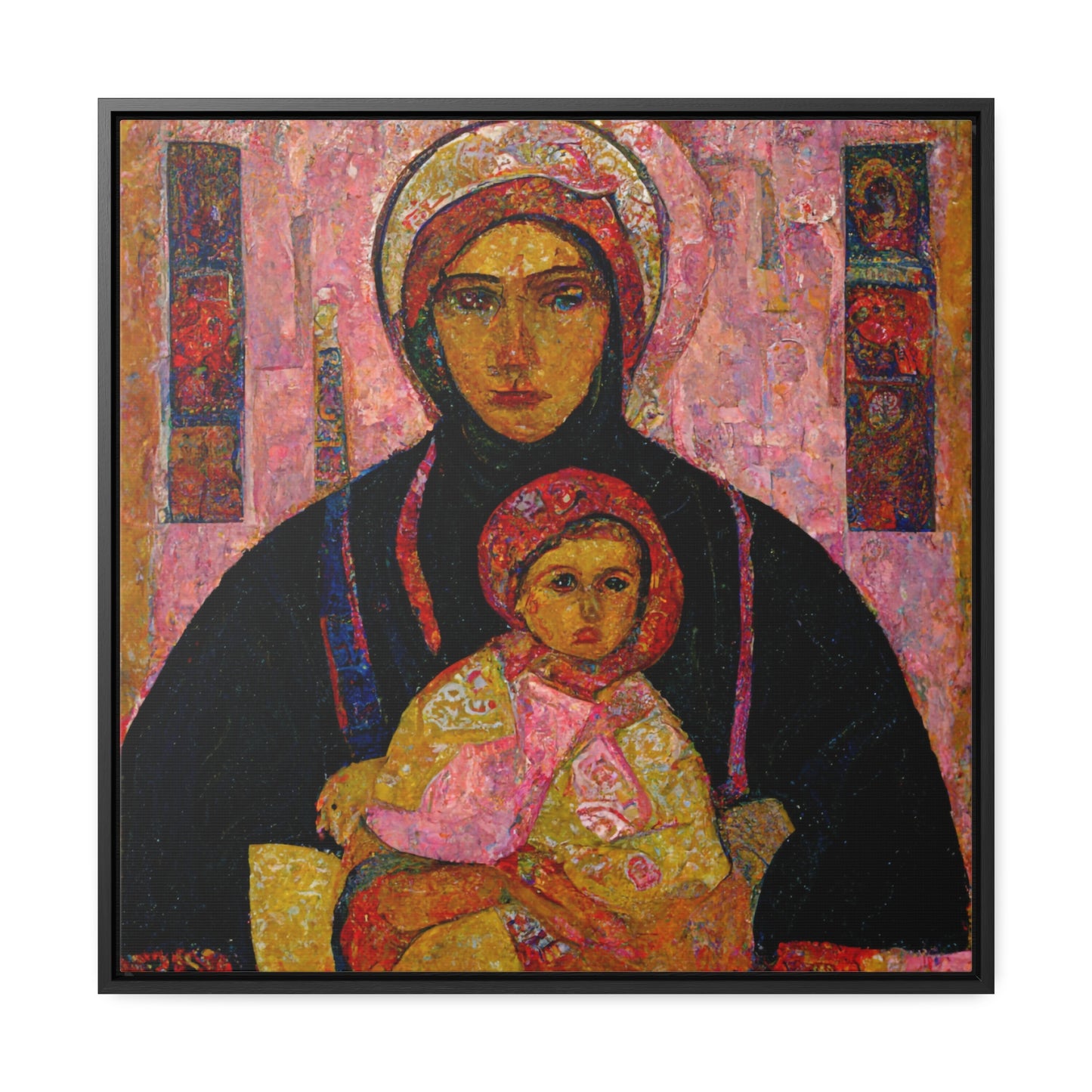 Mary and the Child 15, Valentinii, Gallery Canvas Wraps, Square Frame