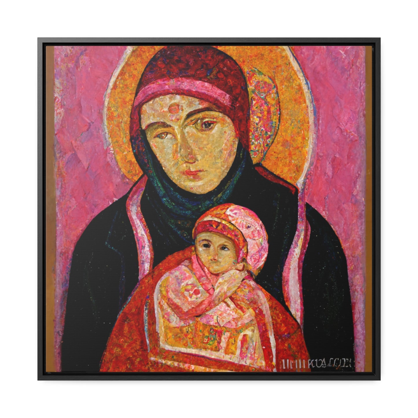 Mary and the Child 30, Valentinii, Gallery Canvas Wraps, Square Frame