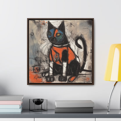 Cat 34, Gallery Canvas Wraps, Square Frame