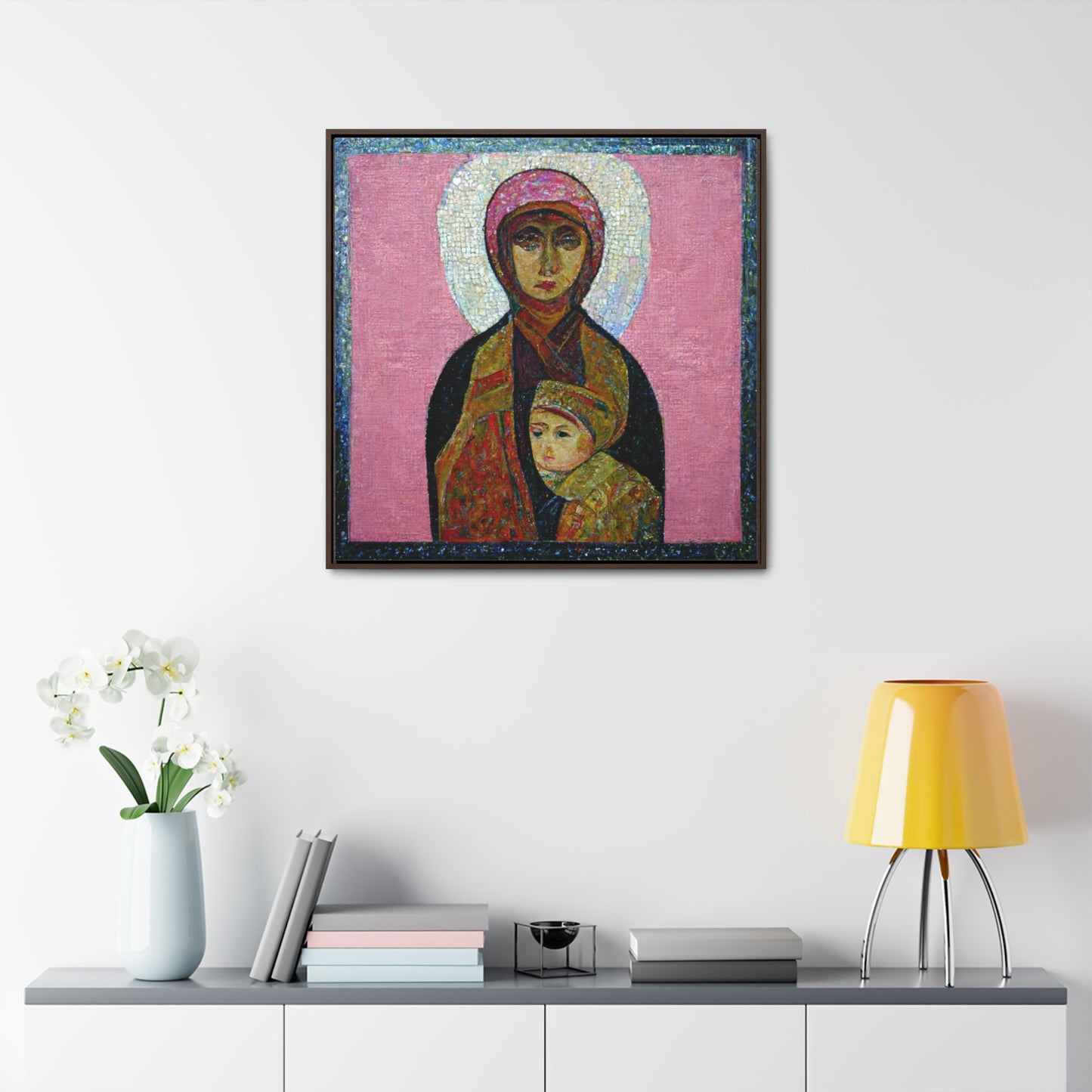 Mary and the Child 18, Valentinii, Gallery Canvas Wraps, Square Frame