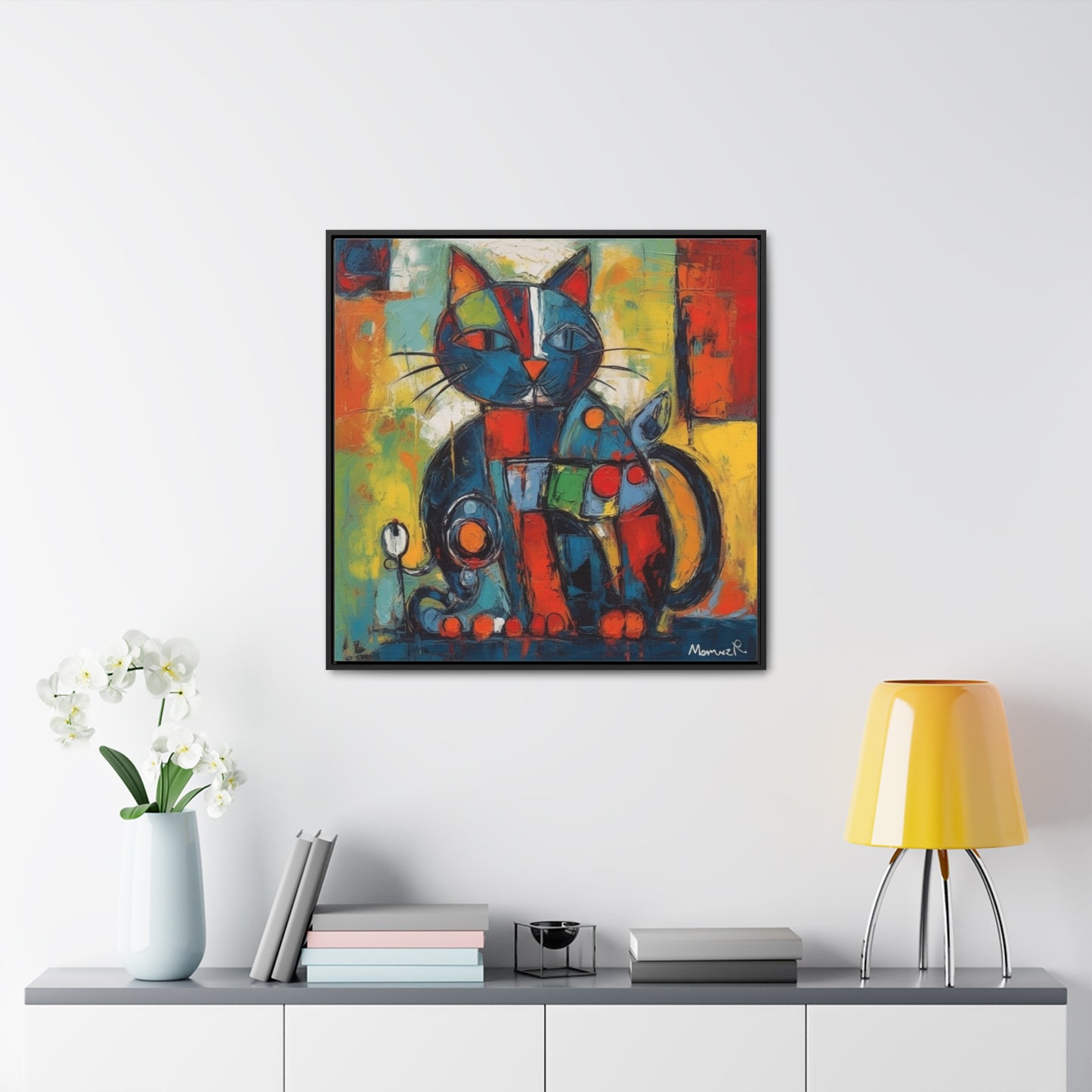 Cat 70, Gallery Canvas Wraps, Square Frame