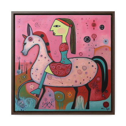 The Dreams of the Child 51, Gallery Canvas Wraps, Square Frame