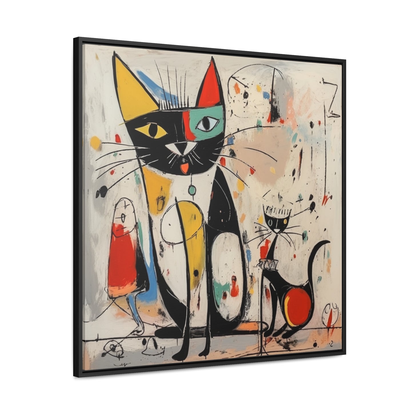 Cat 64, Gallery Canvas Wraps, Square Frame