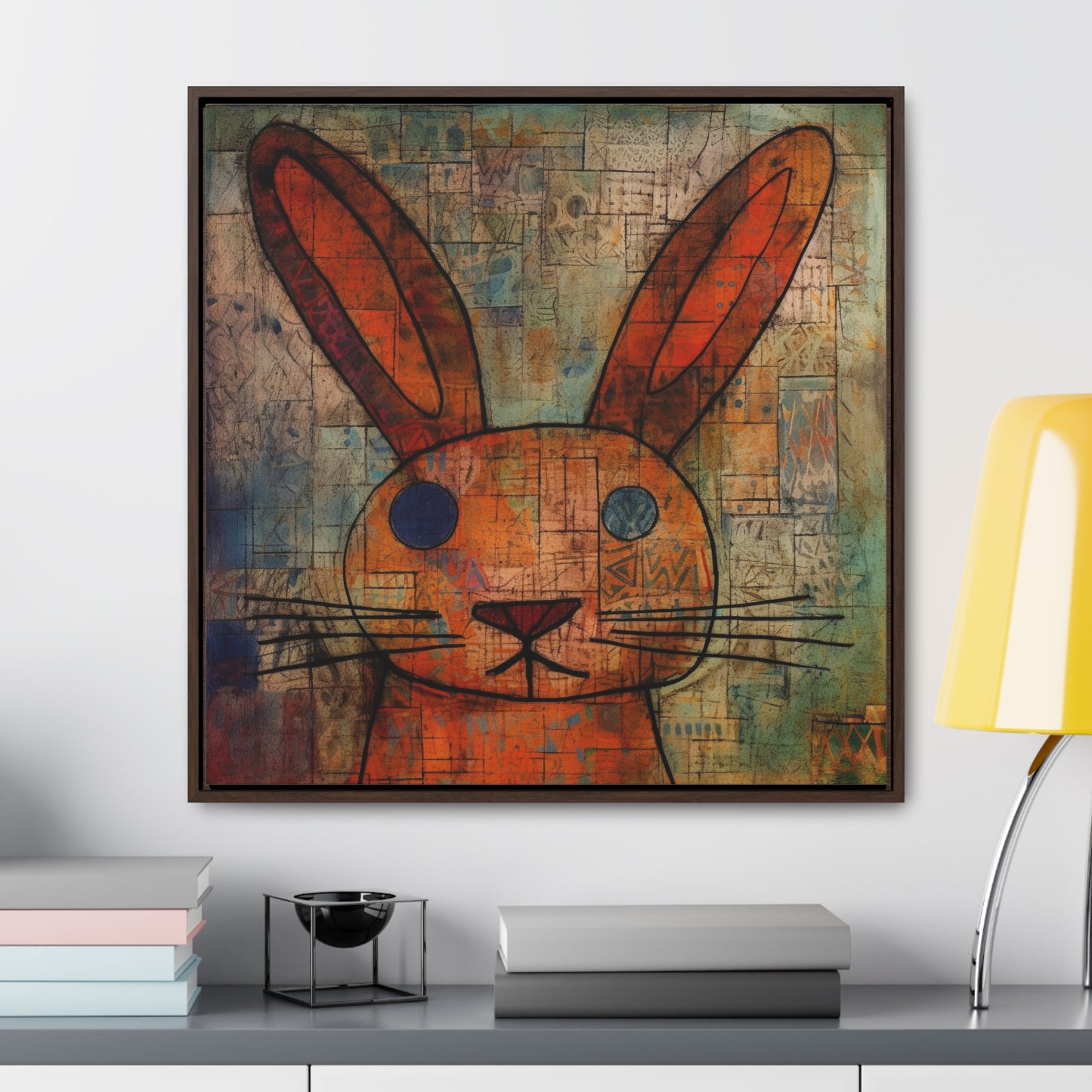 Rabbit 14, Gallery Canvas Wraps, Square Frame