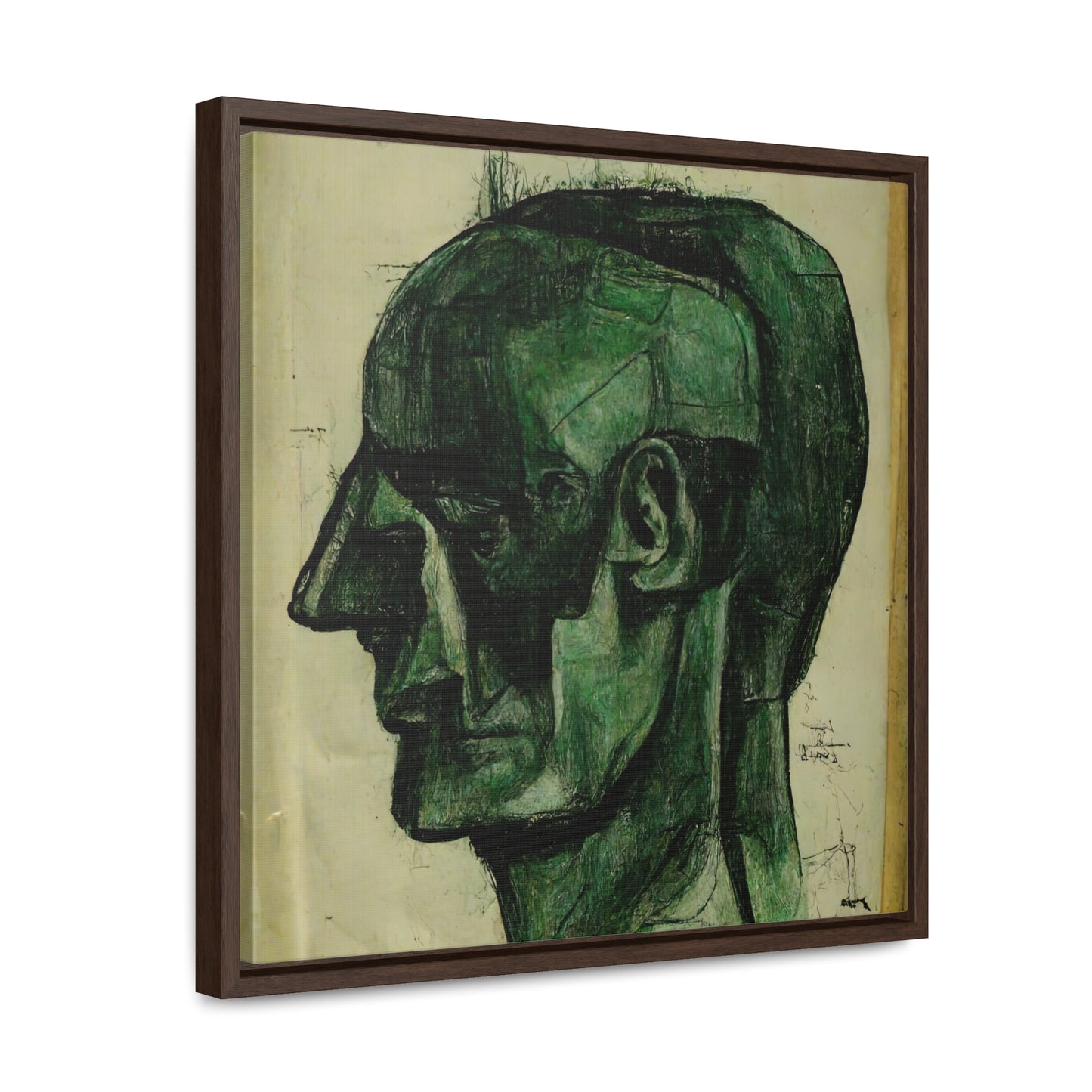 Heads 3, Valentinii, Gallery Canvas Wraps, Square Frame