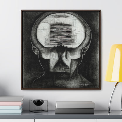 Brain 58, Valentinii, Gallery Canvas Wraps, Square Frame