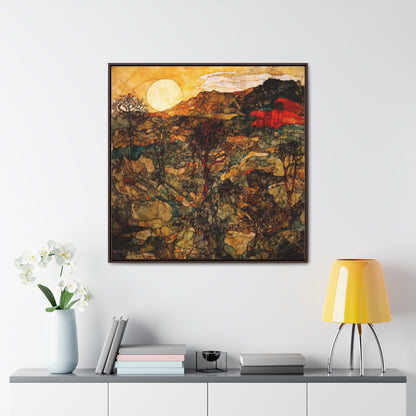 Land of the Sun 46, Valentinii, Gallery Canvas Wraps, Square Frame