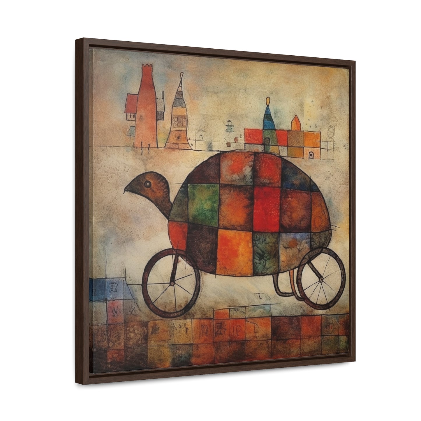 Turtle 6, Gallery Canvas Wraps, Square Frame