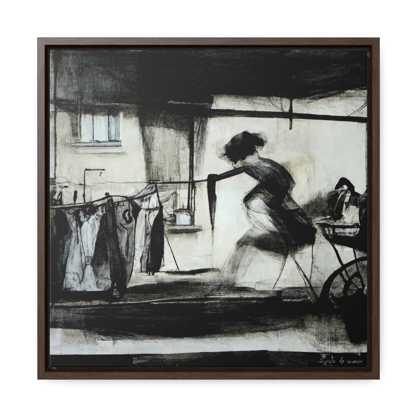 Domestic Memories 16, Valentinii, Gallery Canvas Wraps, Square Frame