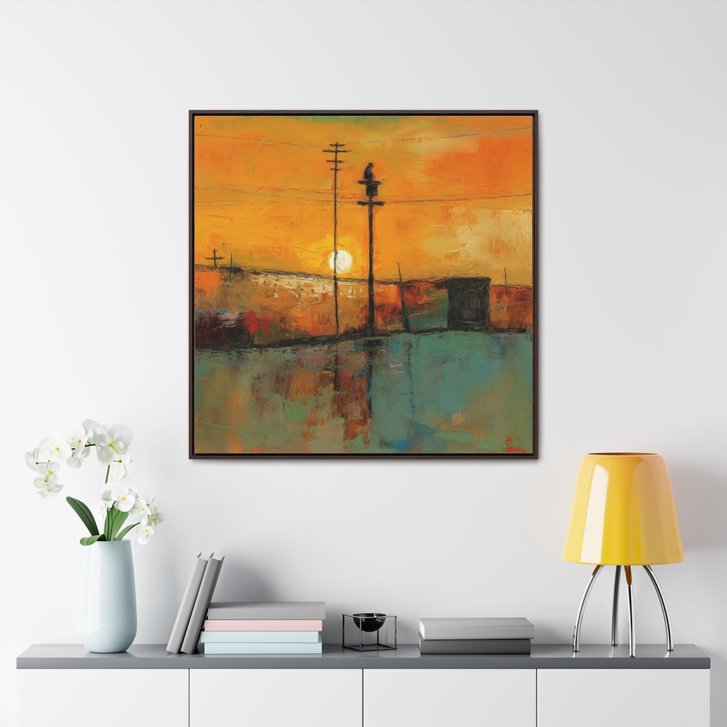 Land of the Sun 48, Valentinii, Gallery Canvas Wraps, Square Frame