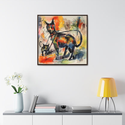 Cat 72, Gallery Canvas Wraps, Square Frame