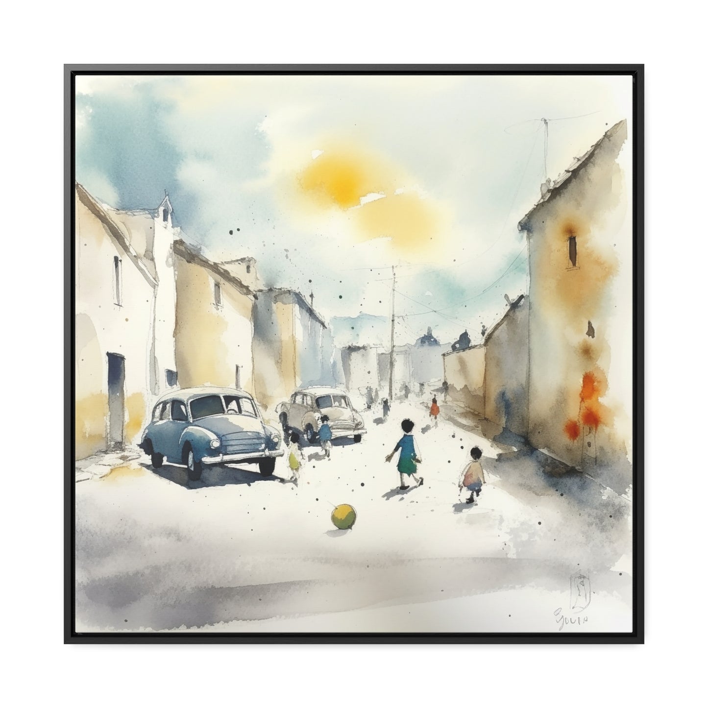 Childhood 14, Gallery Canvas Wraps, Square Frame