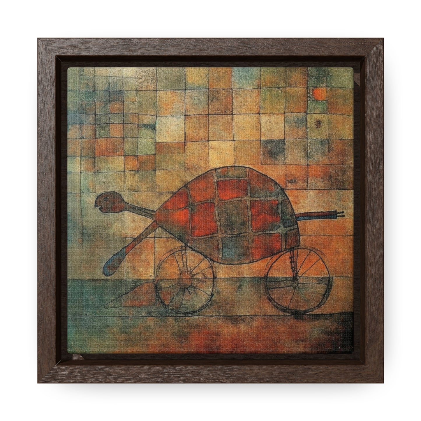 Turtle 16, Gallery Canvas Wraps, Square Frame