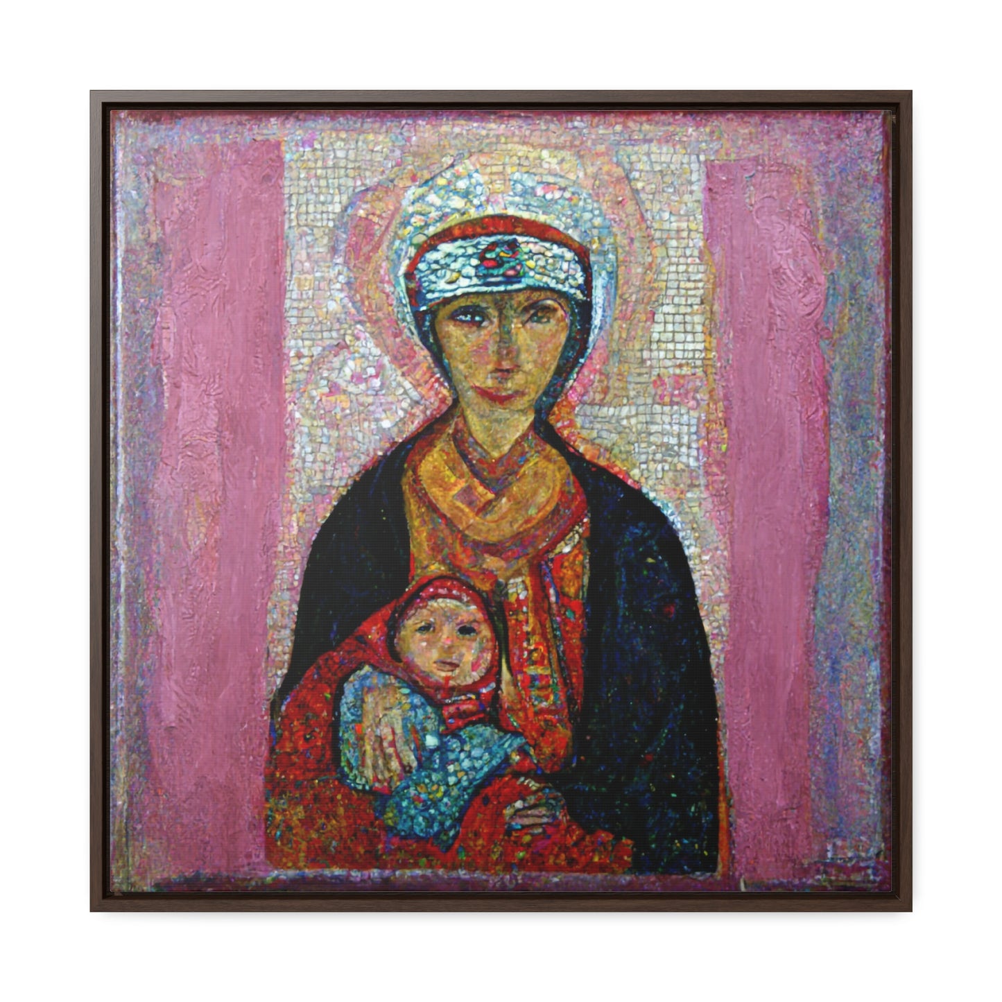 Mary and the Child 23, Valentinii, Gallery Canvas Wraps, Square Frame