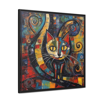 Cat 117, Gallery Canvas Wraps, Square Frame