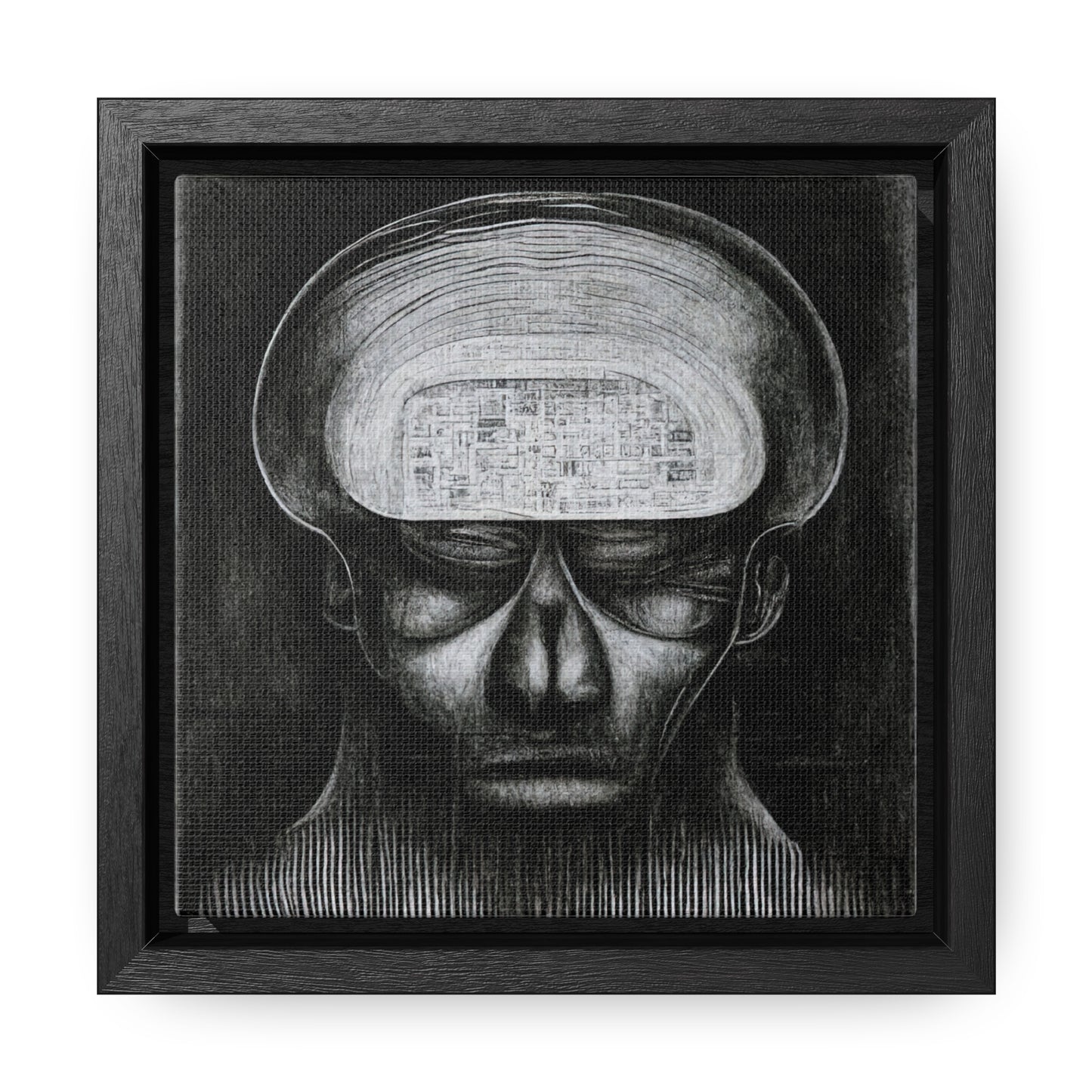 Brain 51, Valentinii, Gallery Canvas Wraps, Square Frame