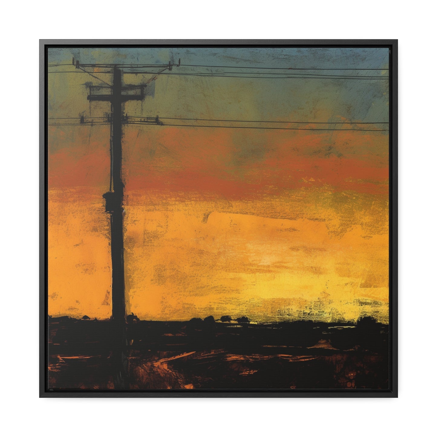 Land of the Sun 84, Valentinii, Gallery Canvas Wraps, Square Frame