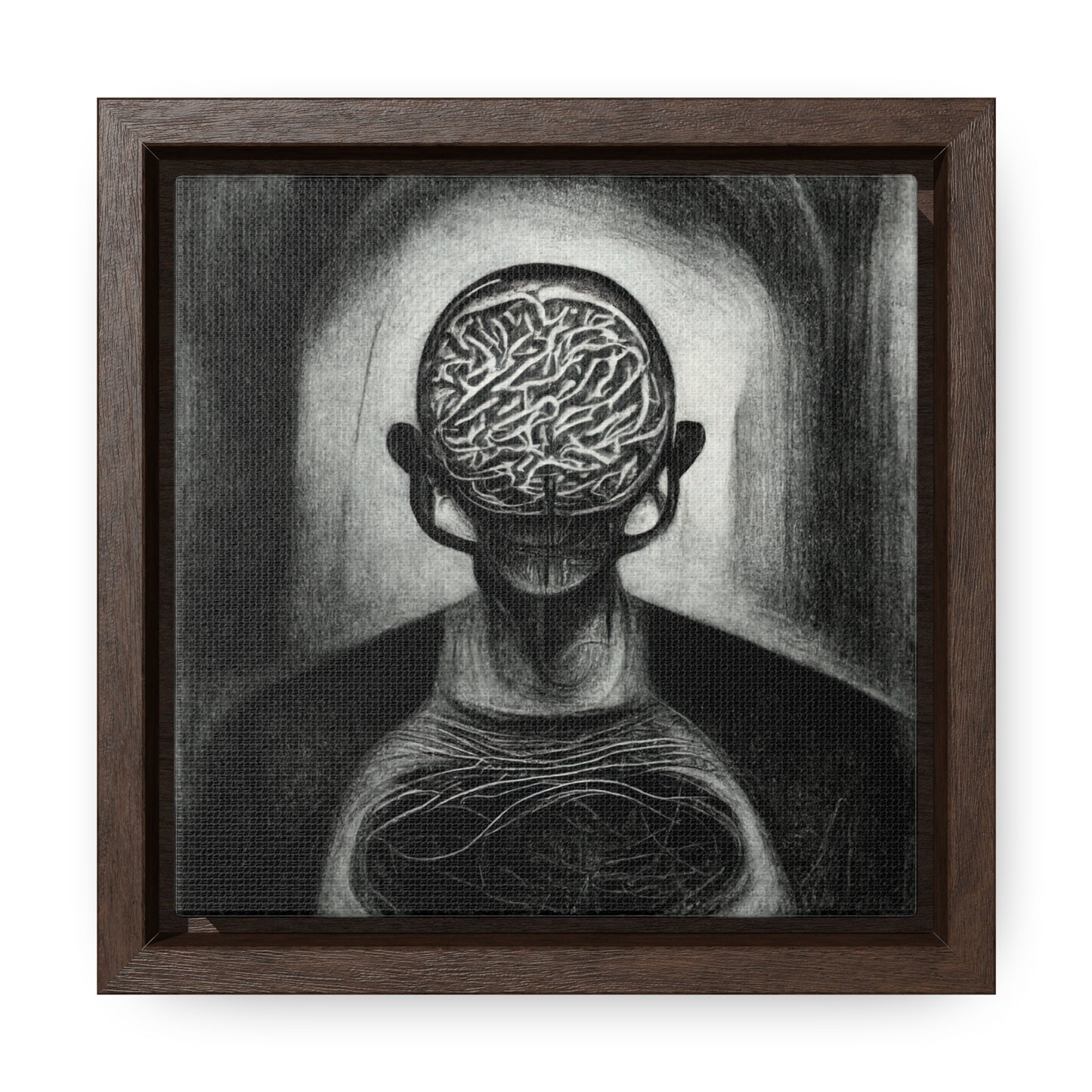 Brain 2, Valentinii, Gallery Canvas Wraps, Square Frame