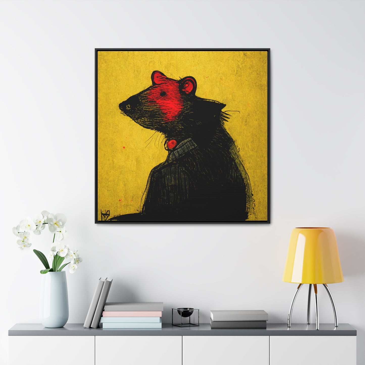 Urban Rat 3, Valentinii, Gallery Canvas Wraps, Square Frame