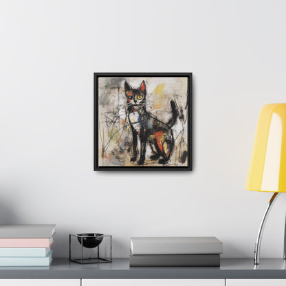 Cat 59, Gallery Canvas Wraps, Square Frame