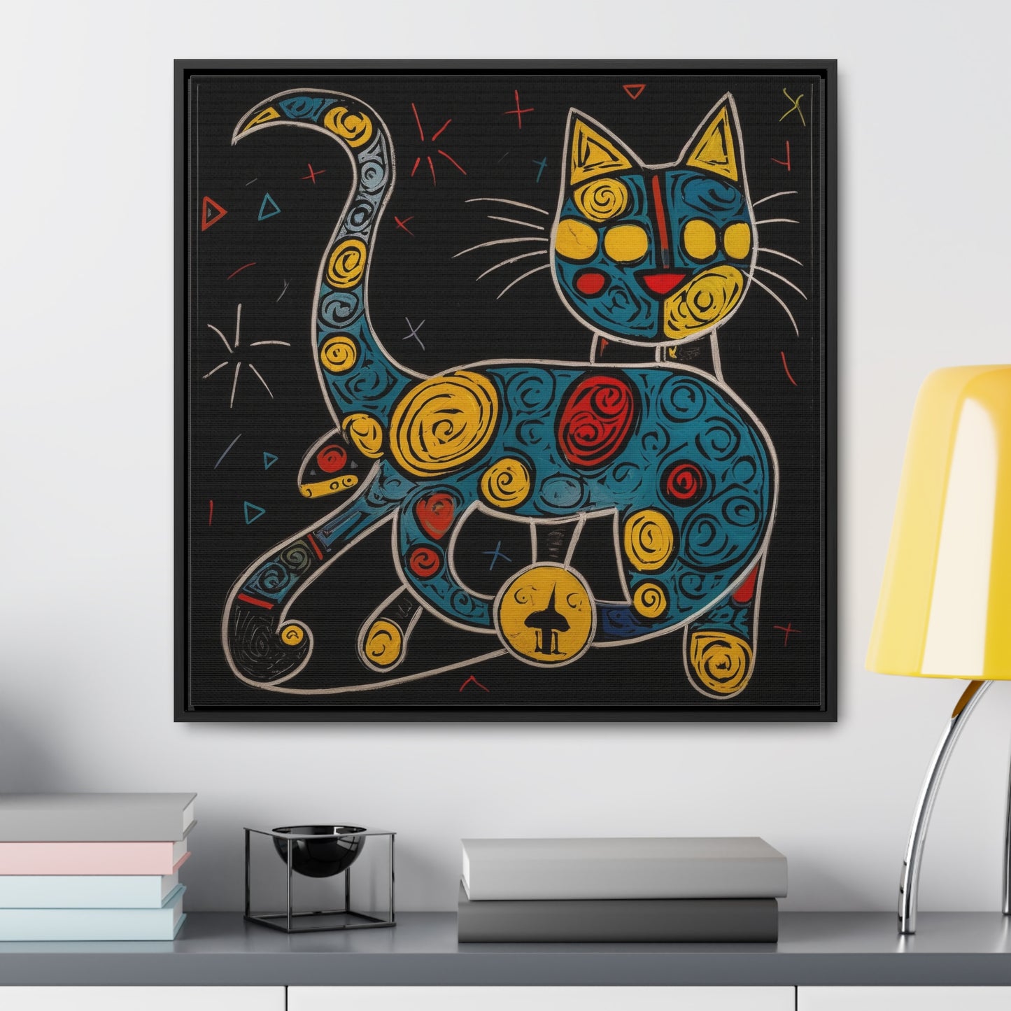 Cat 137, Gallery Canvas Wraps, Square Frame