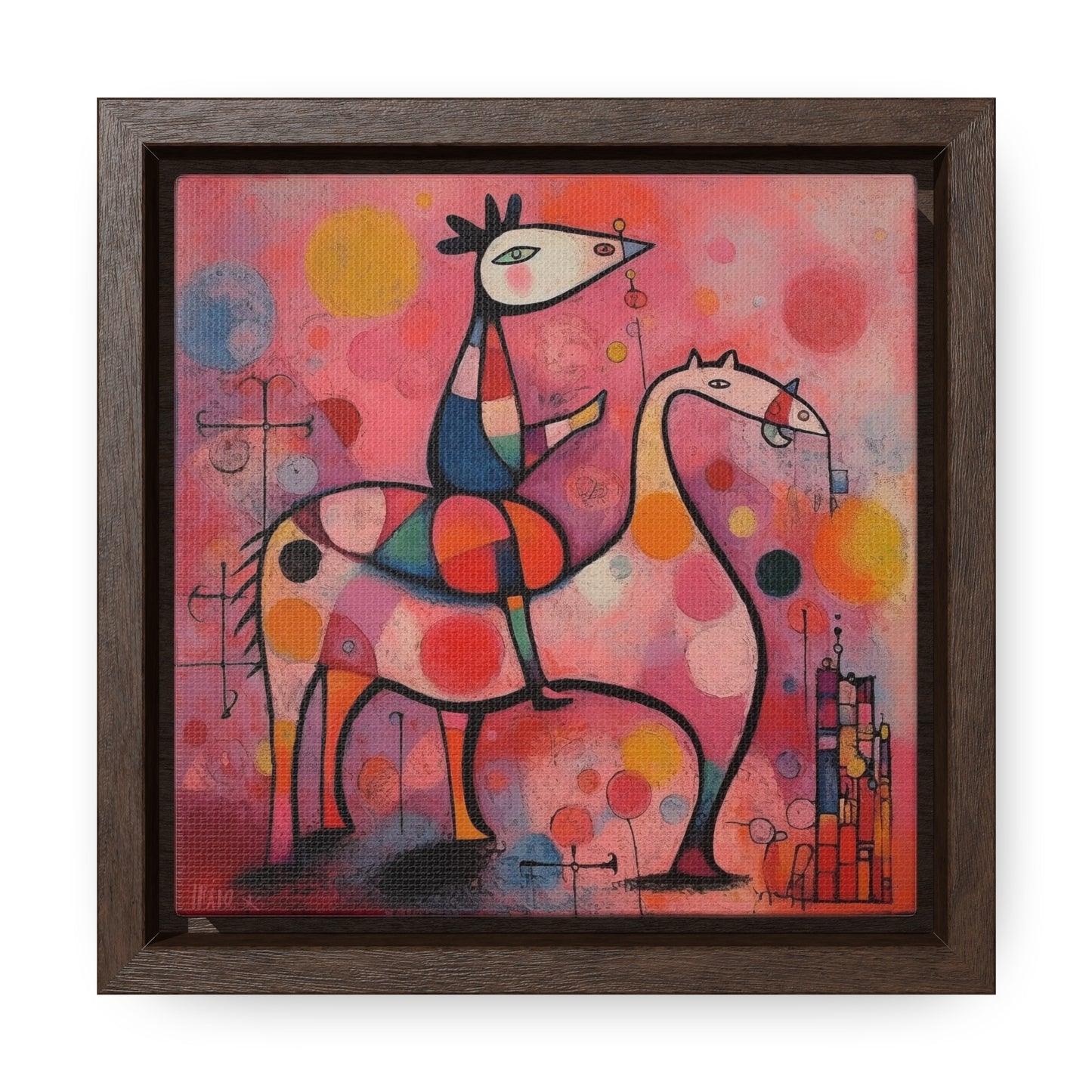 The Dreams of the Child 17, Gallery Canvas Wraps, Square Frame