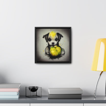 Dogs and Puppies 2, Valentinii, Gallery Canvas Wraps, Square Frame