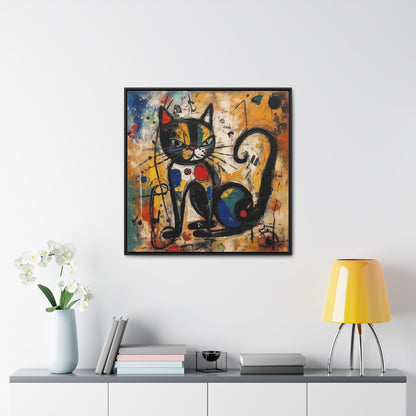 Cat 102, Gallery Canvas Wraps, Square Frame